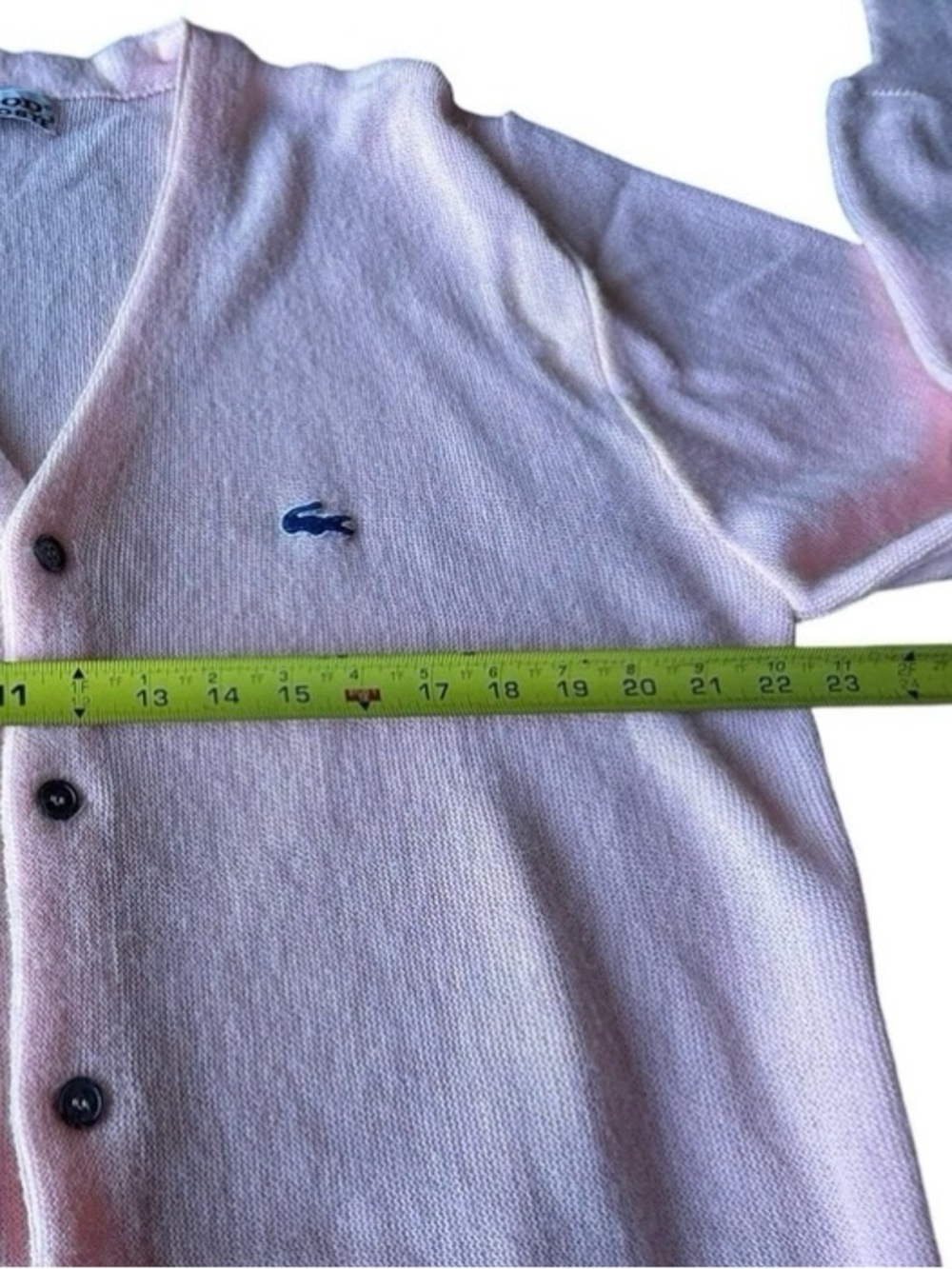 Vintage Izod Lacoste Cardigan Sweater, Women’s XL 70s - Picture 4 of 8